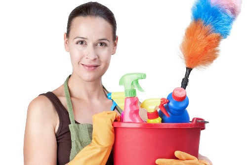 Professional domestic cleaning in a London flat with modern city living