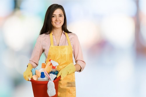 Office cleaning in a London commercial workspace