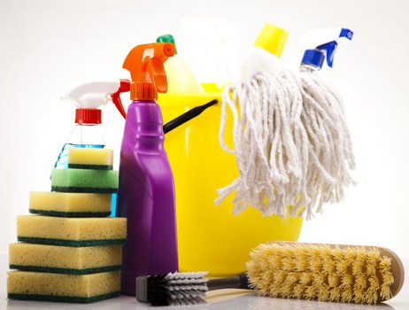 Local carpet cleaner preparing a London property for service